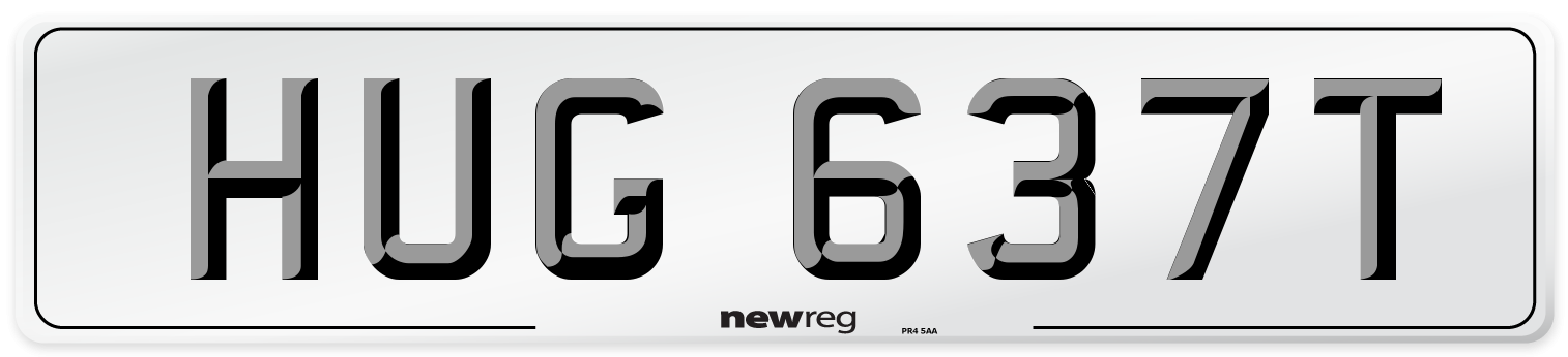 HUG 637T Number Plate from New Reg